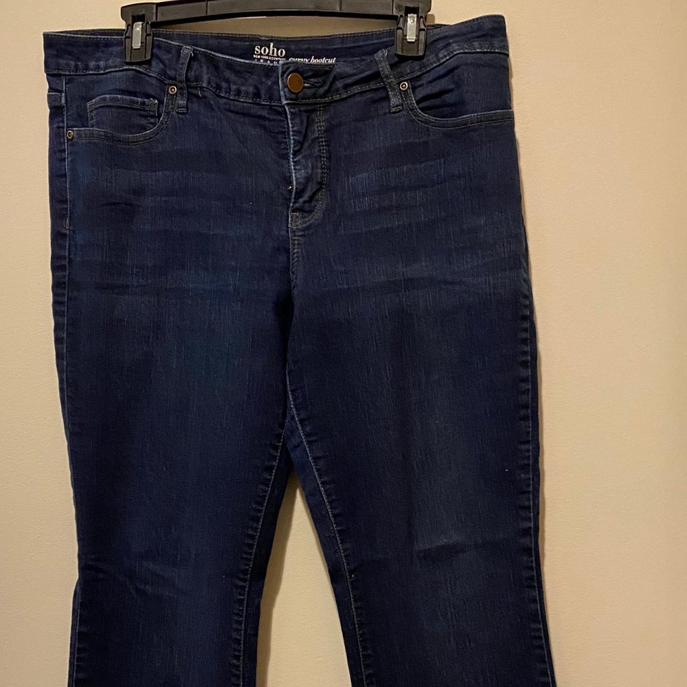 NY&CO SOHO Curvy Bootcut Jeans Sz 16